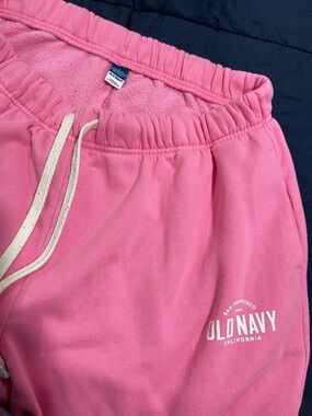 Old Navy Bright Pink Logo Joggers